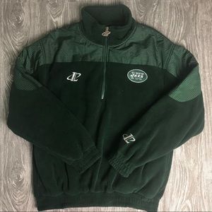 (VTG) Men's M LOGO ATHLETIC NY Jets Green Fleece
